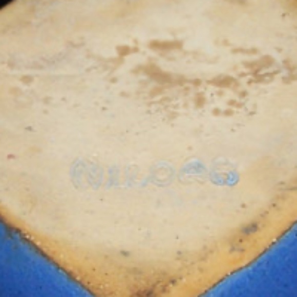 VTG- Niloak Art Pottery Square Blue Pitcher - Picture 5 of 10
